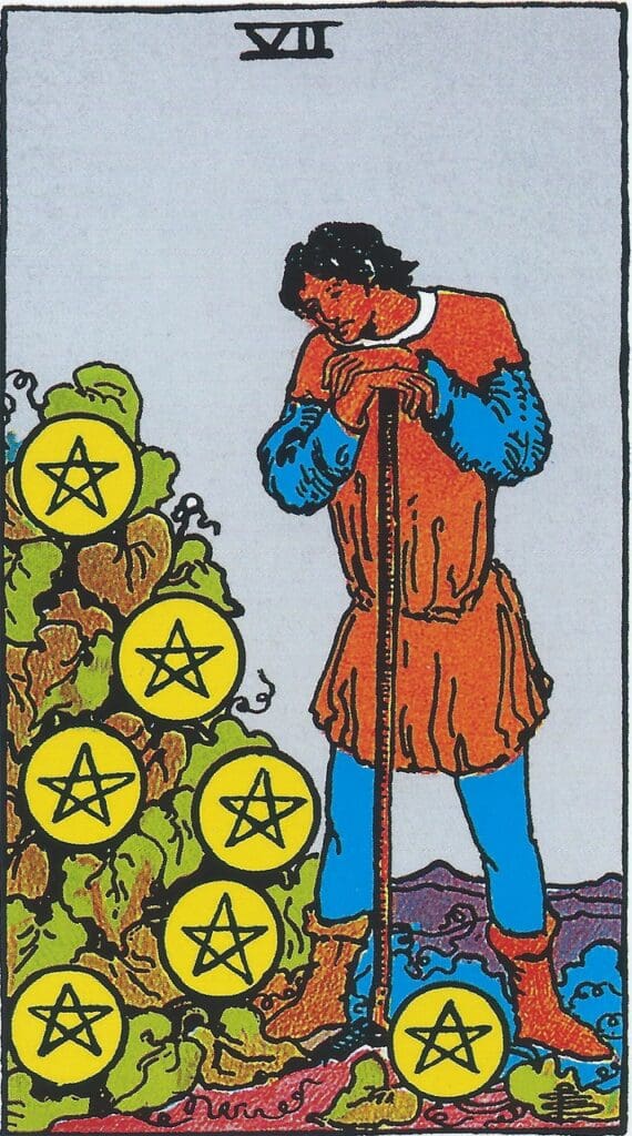 Seven of Pentacles Meaning