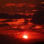 A Red Sunset Showing the Spiritual Meaning of the Color Red